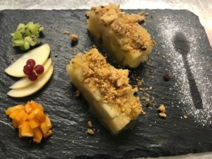 restaurant Latitude Ouest -dessert-crumble-aux-pommes